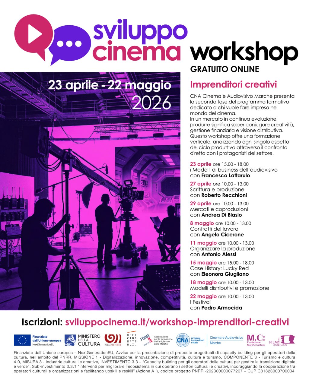 Workshop Imprenditori Creativi